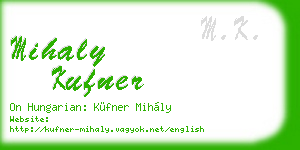 mihaly kufner business card